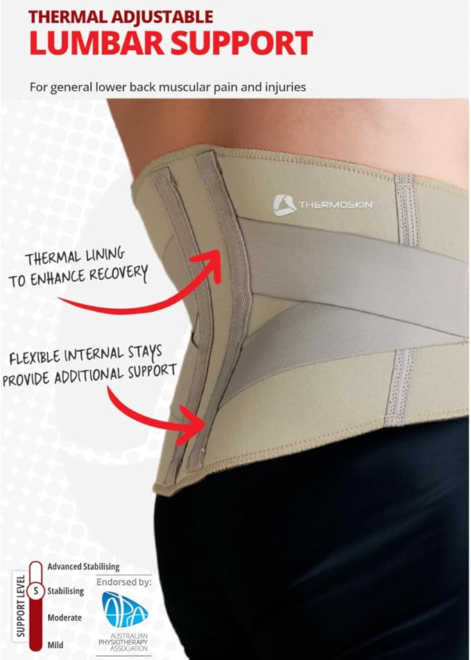 Thermoskin Thermal Adjustable Lumbar Support — APA-Endorsed Back Brace